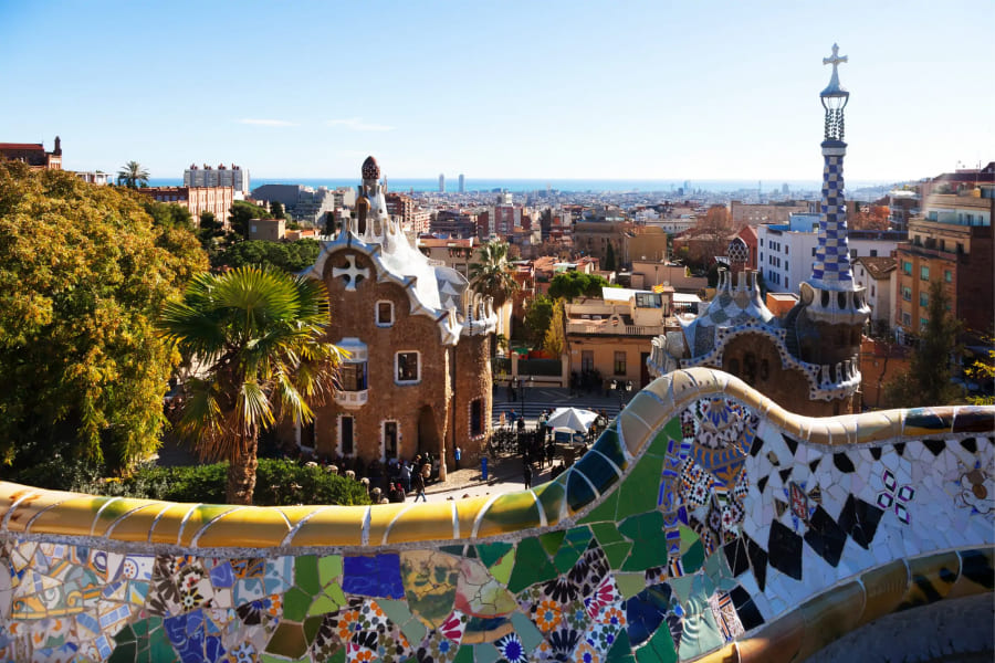 Views of the park guell